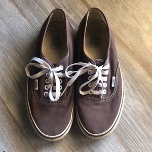 VANS authentic brown sneakers